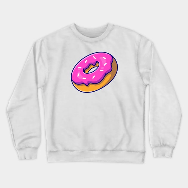 Doughnut Cream Cartoon Crewneck Sweatshirt by Catalyst Labs